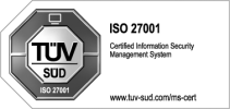 tuev sued iso 27001 grayscaled:h100