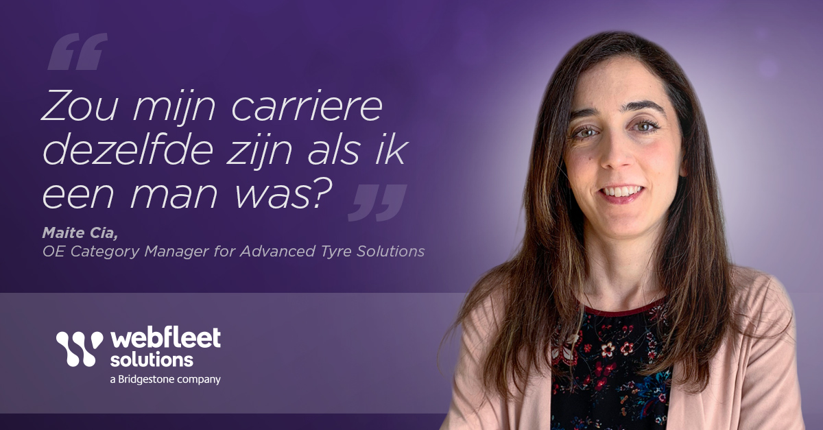 Maite Cia, OE Category Manager for Advanced Tyre Solutions over vrouwelijke leiders in het bedrijfsleven
